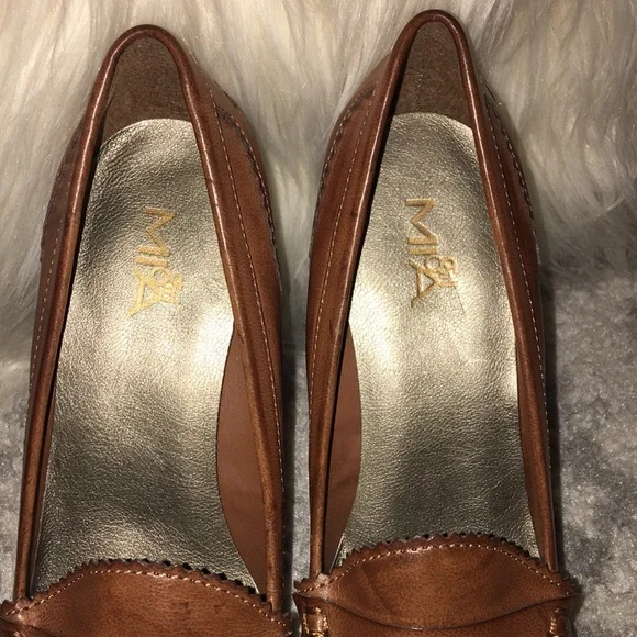 Platform penny loafers size 7 brown - Picture 6 of 11